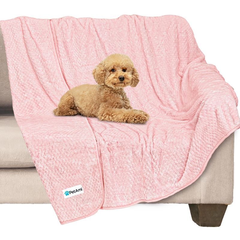 Large Baby Pink Waterproof Fleece Pet Blanket