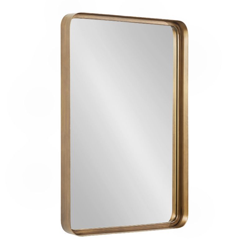 Armenta 30" x 20" Gold Rectangular Wall Mirror