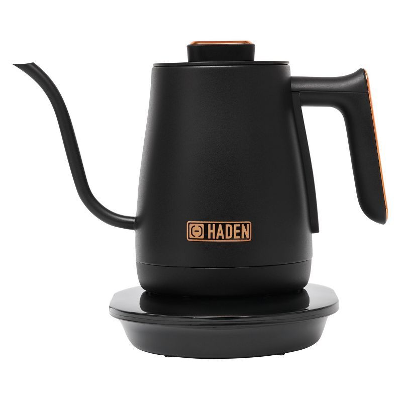 Haden Black and Copper Stainless Steel Gooseneck Electric Kettle