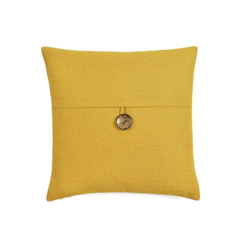 Clayton Woven Button 20" x 20" Euro Pillow Cover