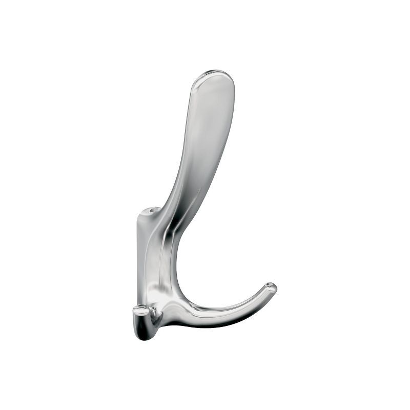 Polished Chrome Triple Prong Decorative Wall Hook