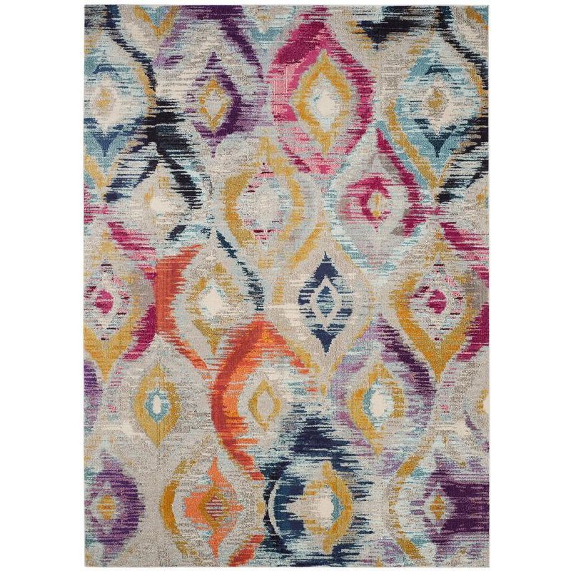 Bohemian-Chic Monaco Multi-Color Synthetic 8' x 11' Area Rug