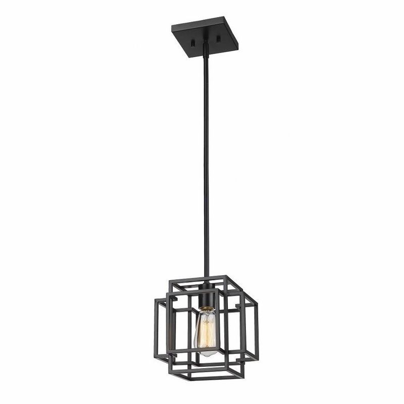 Titania Matte Black Mini Pendant Light - Indoor/Outdoor Contemporary Design