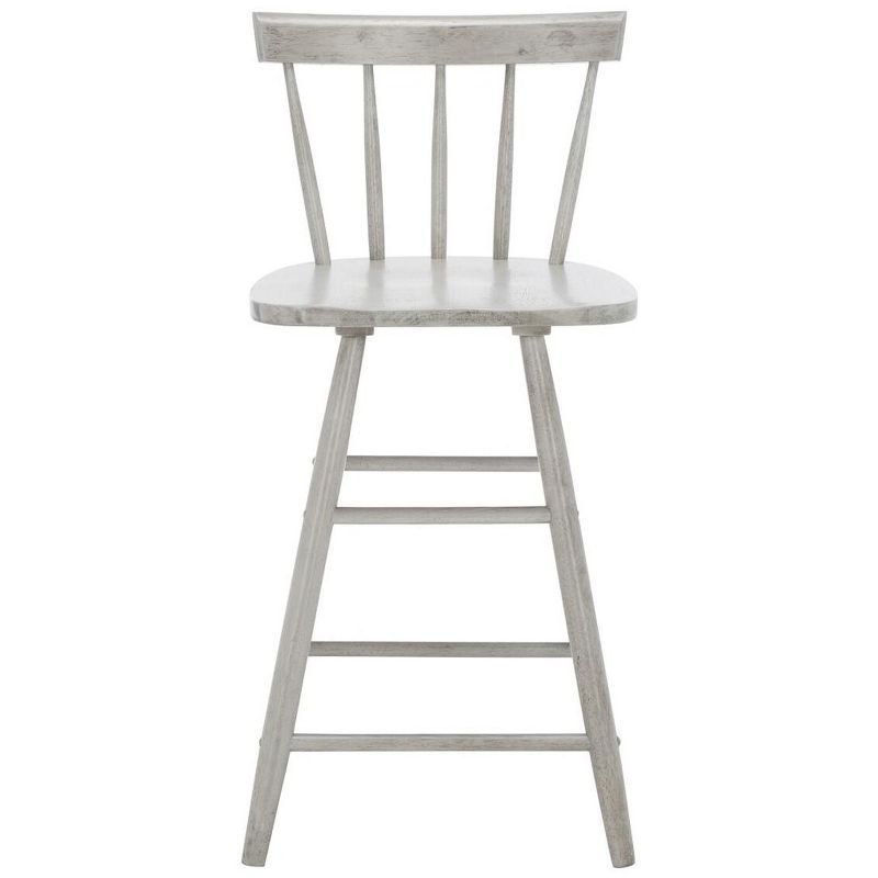 Tally Gray Wood Windsor Counter Stool