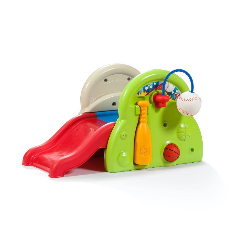 Multicolor Toddler Climbing Activity Center with Slide and Sports