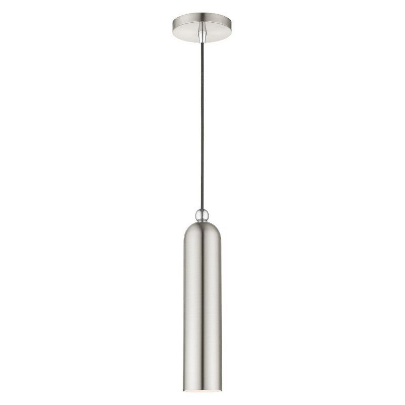 Ardmore Chic Mid-Century Brushed Nickel Single-Light Pendant