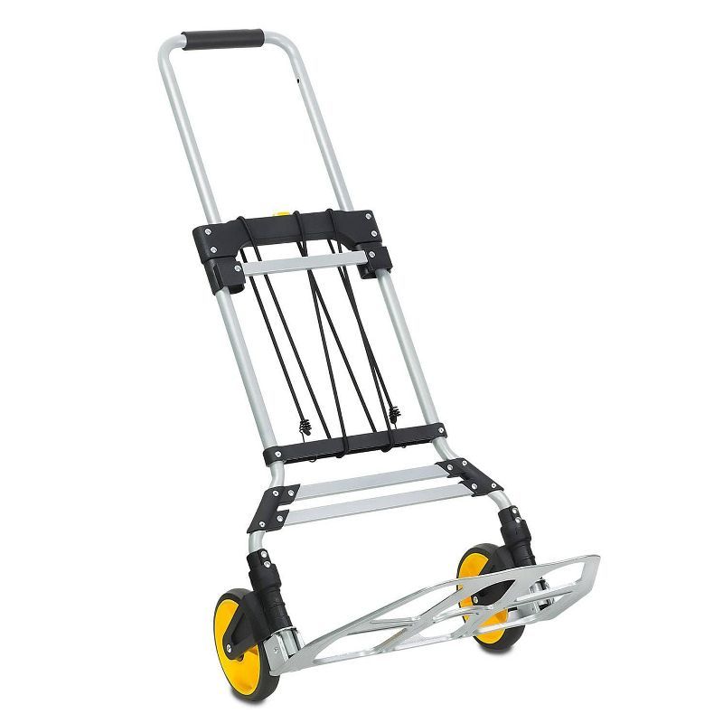 Heavy-Duty Folding Hand Truck with Telescoping Handle and Strap