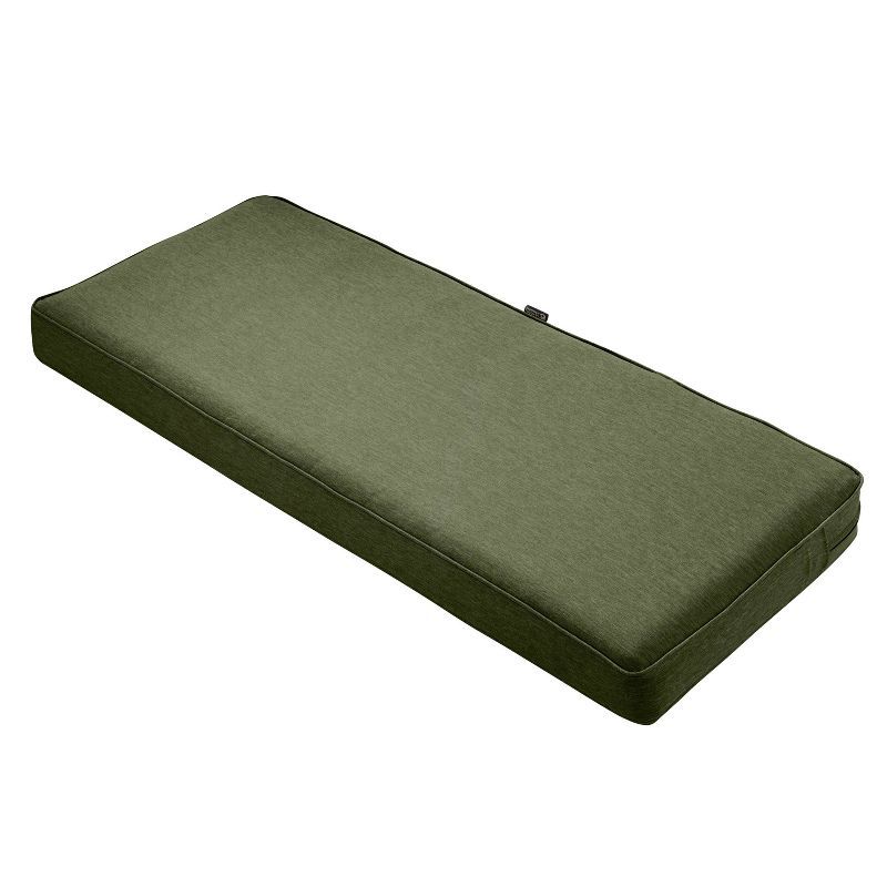 Montlake Water-Resistant Green Patio Bench Cushion