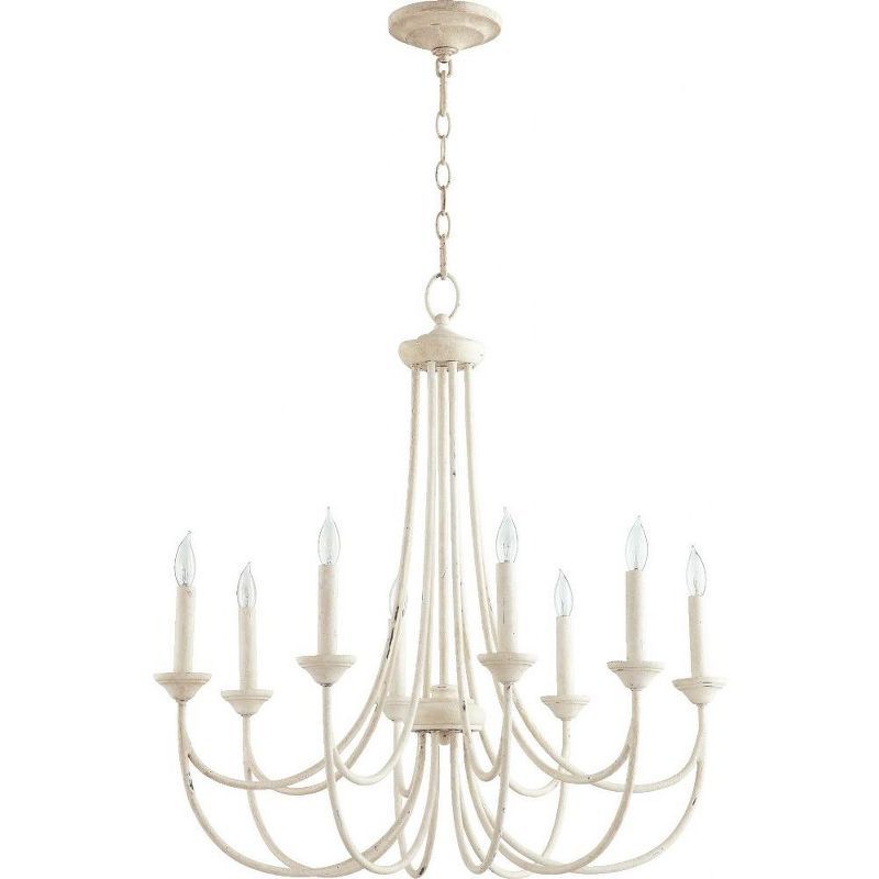 Elegant Persian White 8-Light Traditional Chandelier