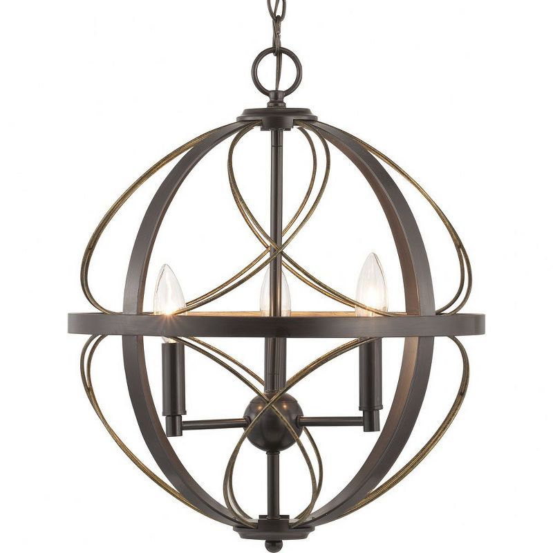 Brandywine Antique Bronze 3-Light Farmhouse Pendant