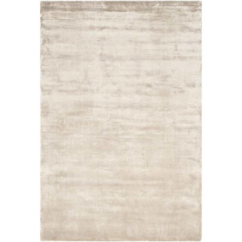 Elegance Silver Hand-Knotted 4' x 6' Wool-Viscose Area Rug