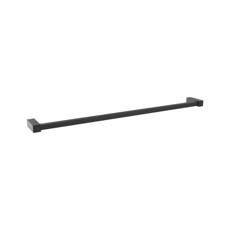 Monument Matte Black 24-Inch Wall Mounted Towel Bar