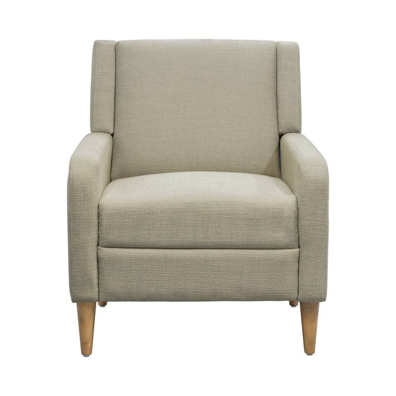 Taupe Upholstered Accent Chair with Manufactured Wood Frame