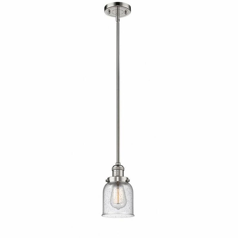 Innovations Lighting Bell 1 - Light Pendant in  Polished Nickel