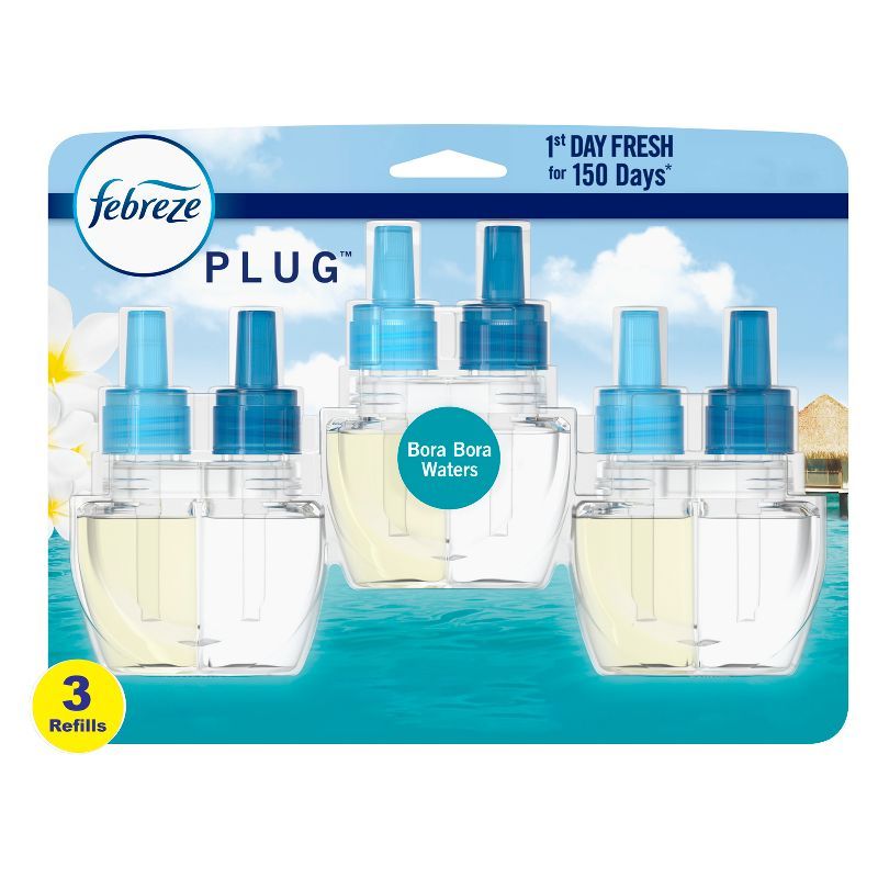 Bora Bora Waters 3-Pack Fade Defy Plug Air Freshener Refill