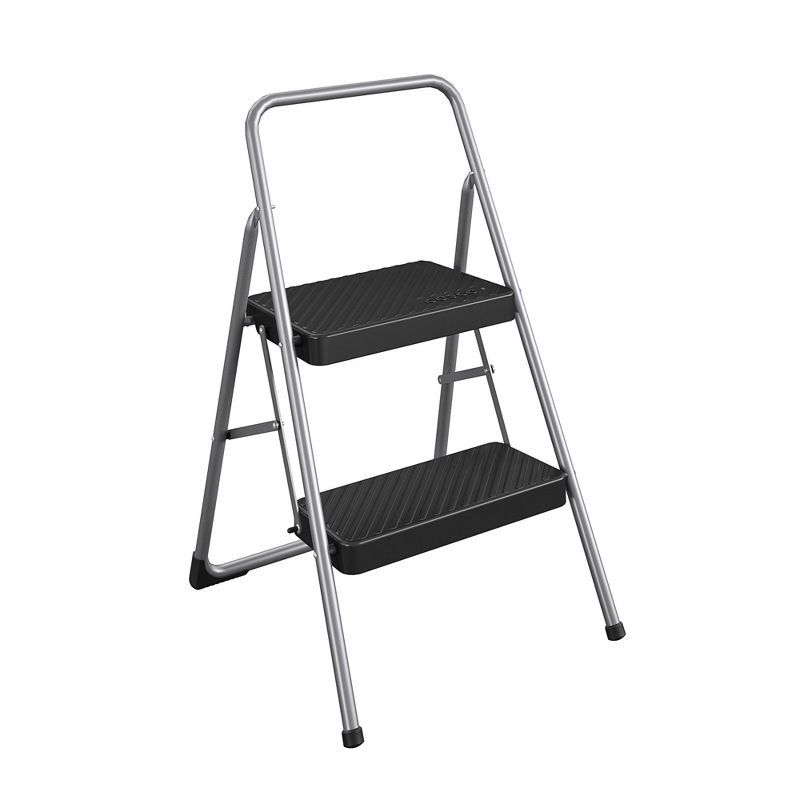 COSCO 2-Step Foldable Steel Step Stool with Slip Resistant Feet