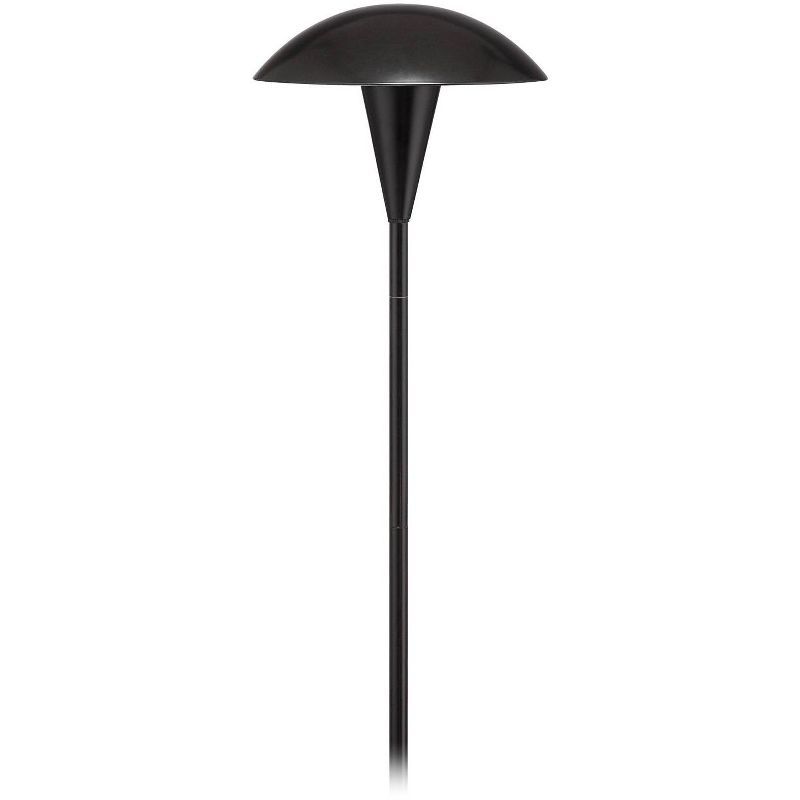 Black Mushroom Top 18" LED Pathway Light