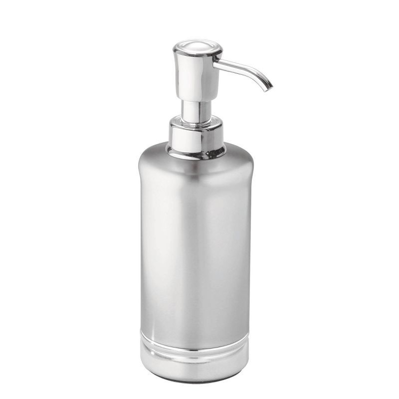 Chrome Brushed Metal 8 oz Soap Dispenser