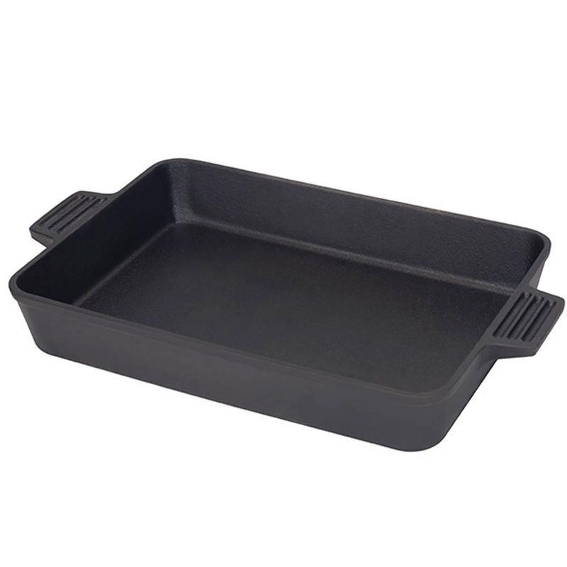 Bayou Classic Black Rectangular Cast Iron Cake Pan