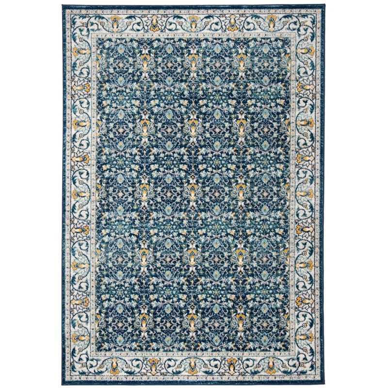 Vibrant Multicolor Synthetic 3' x 5' Reversible Area Rug
