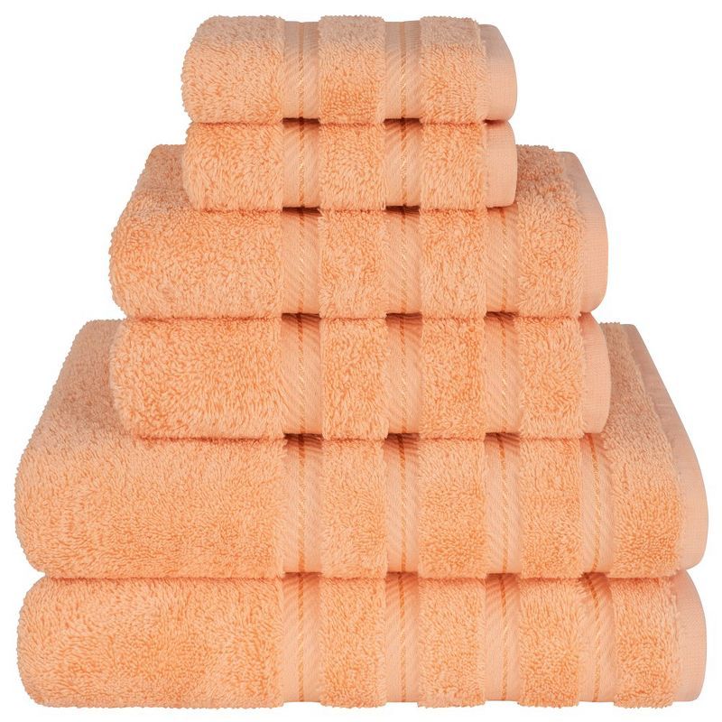 Malibu Peach Turkish Cotton 13" x 13" Washcloth Set