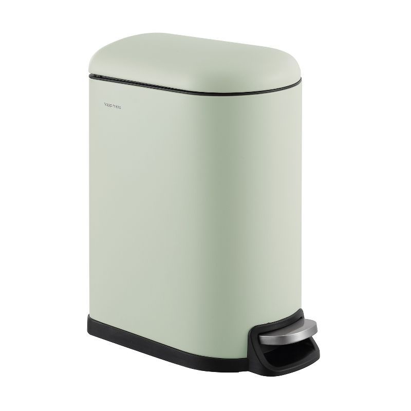 Pistachio Gelato Stainless Steel 2.6-Gallon Step Trash Can