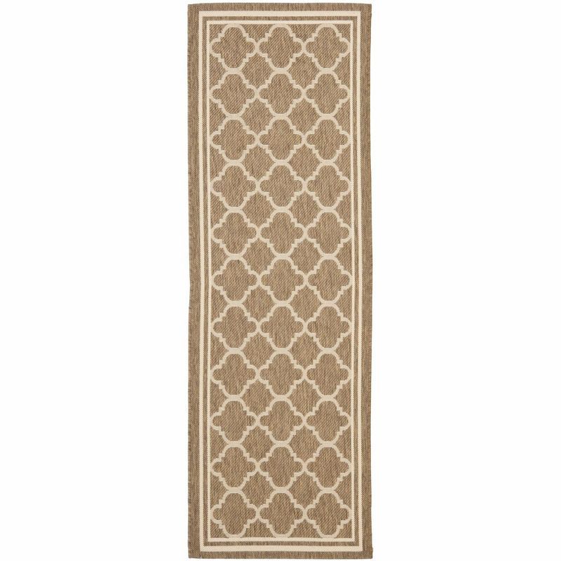 Black Flat Woven Reversible Synthetic Indoor/Outdoor Rug