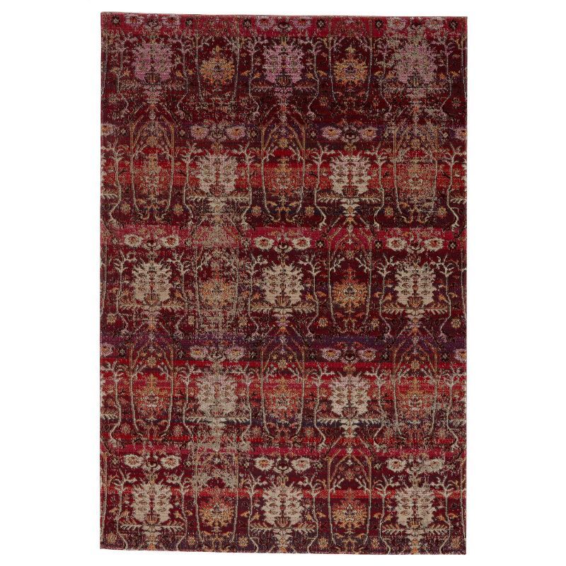 Reversible Genesee Trellis 10' x 14' Multicolor Synthetic Area Rug