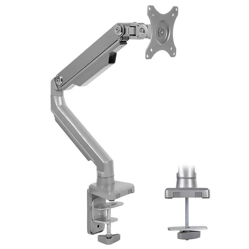 Adjustable Aluminum and Steel Single Monitor Arm Mount