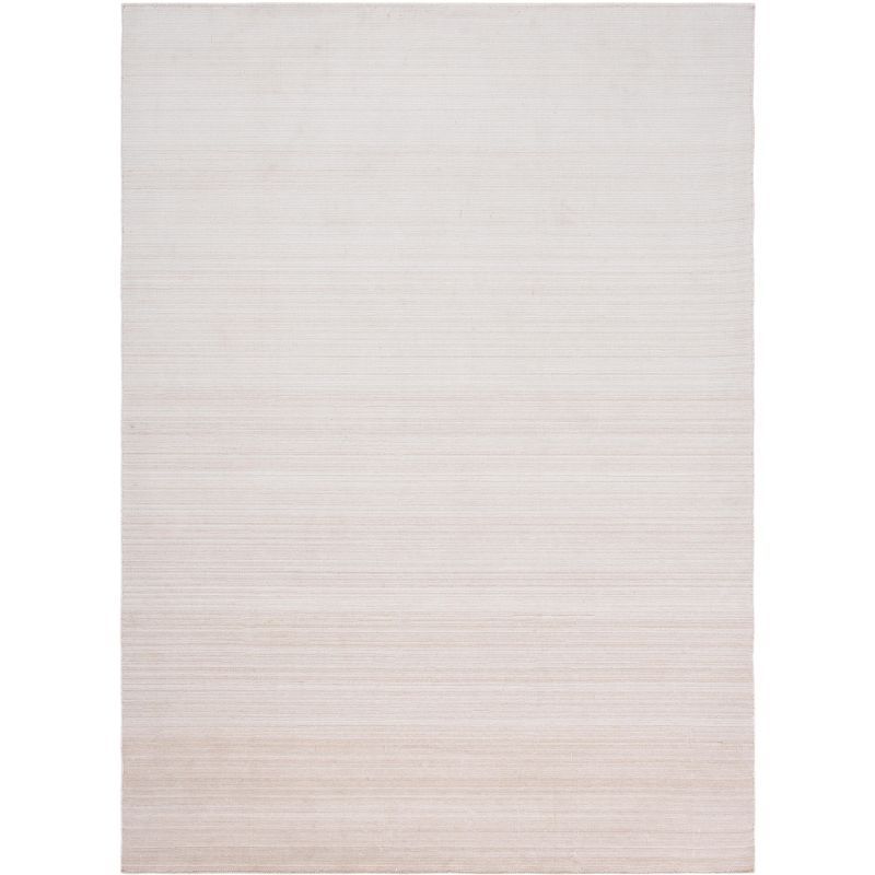 Beige 3' x 5' Handmade Flatweave Wool Rug