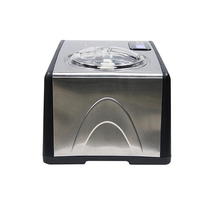 Stainless Steel 1.6 Qt Automatic Ice Cream Maker with LCD Display