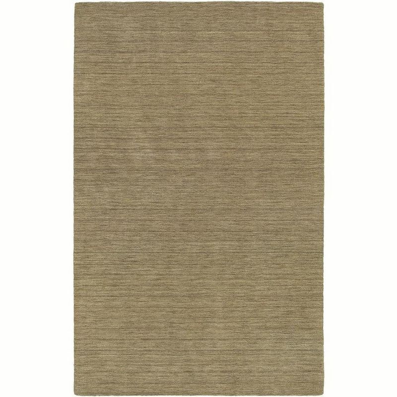 Gold Handwoven Wool Runner Rug 2'6" x 8'