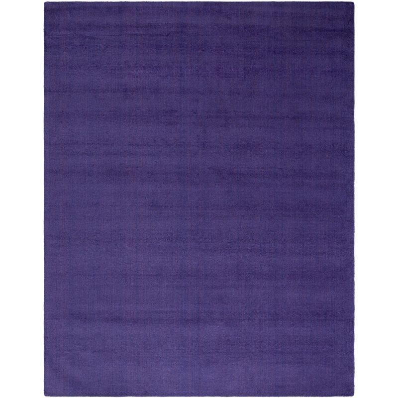 Himalaya 9' x 12' Purple Wool Handmade Tufted Rug