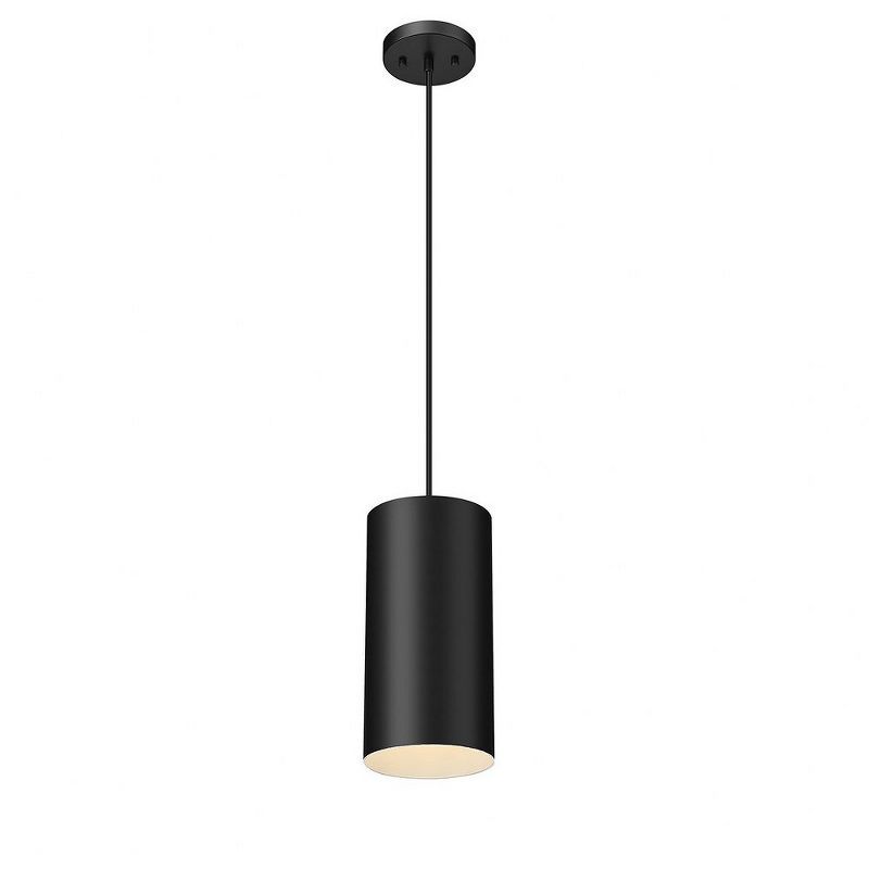 Searcy Modern Mini Outdoor Pendant Light in Powder Coat Black