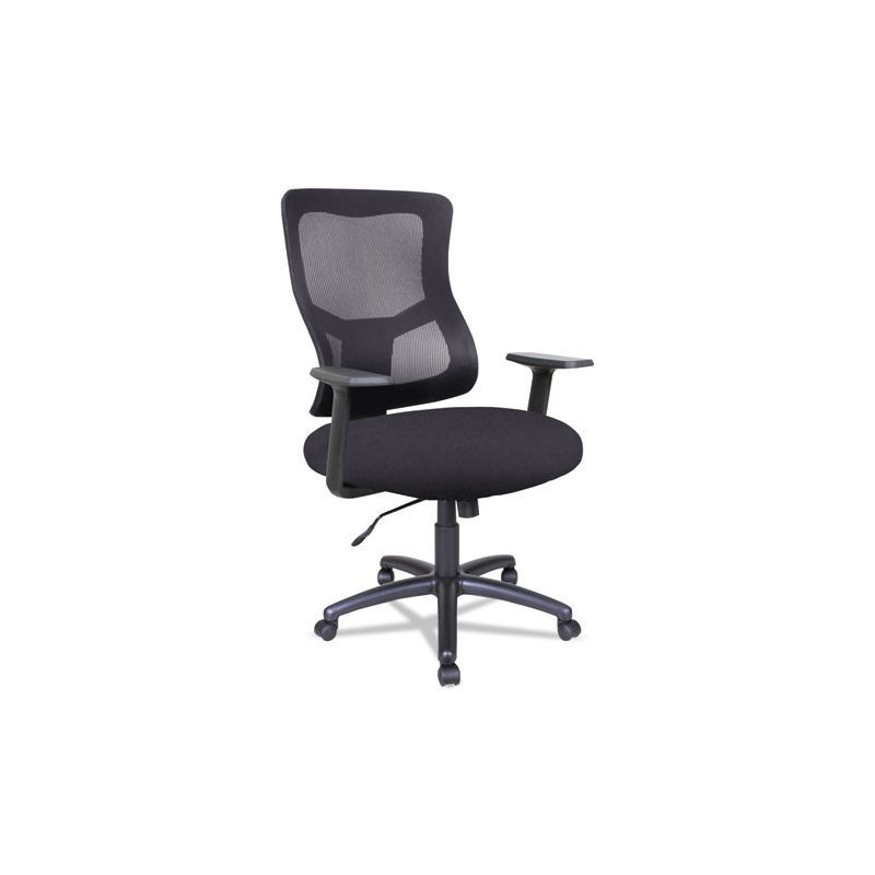 Black Mesh Executive Swivel Office Chair with Fixed Arms