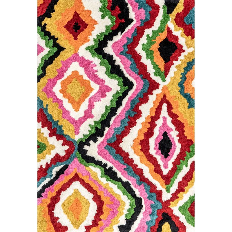 Bohemian Bliss Multicolor Handmade Shag Area Rug 4' x 6'