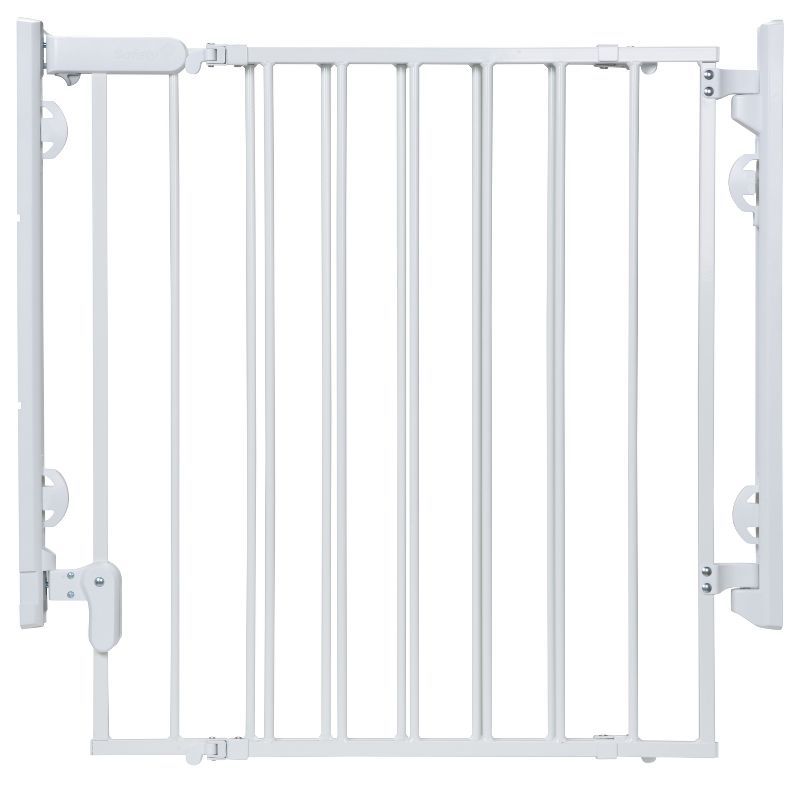 White Metal Swinging Baby Safety Gate