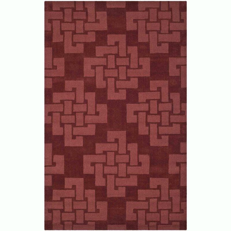 Ceiling Wax Geometric Hand-Tufted Wool Area Rug 5' x 8'