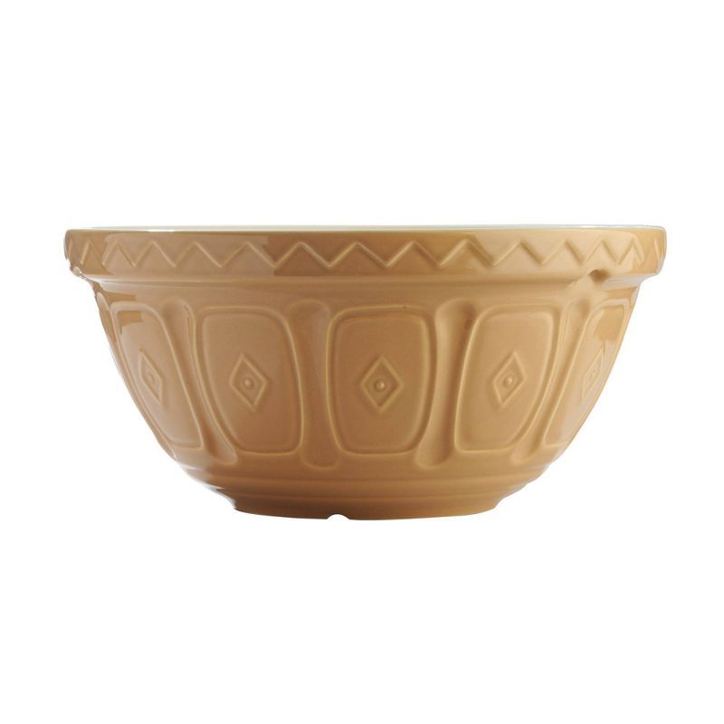 Cane Patterned Ceramic Mixing Bowl, 14-inch