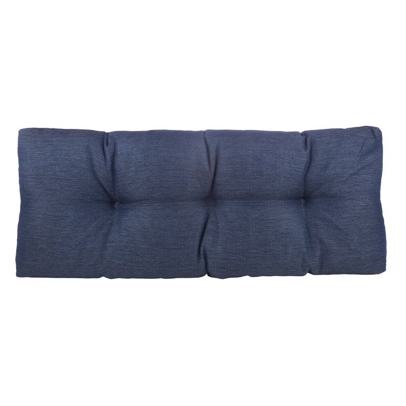 Omega Indigo Universal 36" Tufted Bench Cushion with Non-Slip Bottom