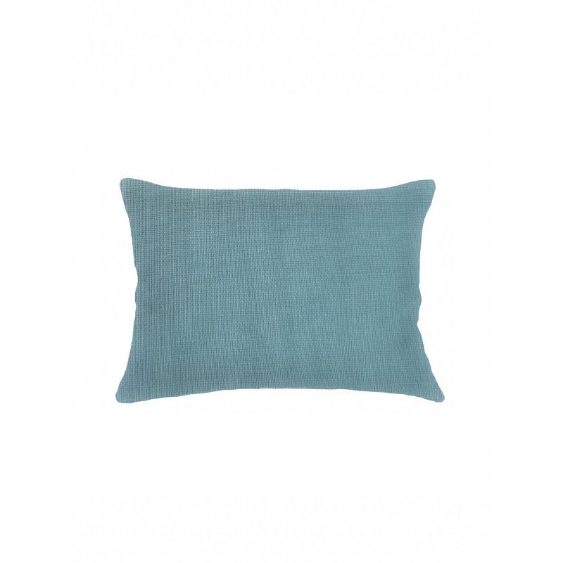 Turquoise Linen 14x20 Down Throw Pillow