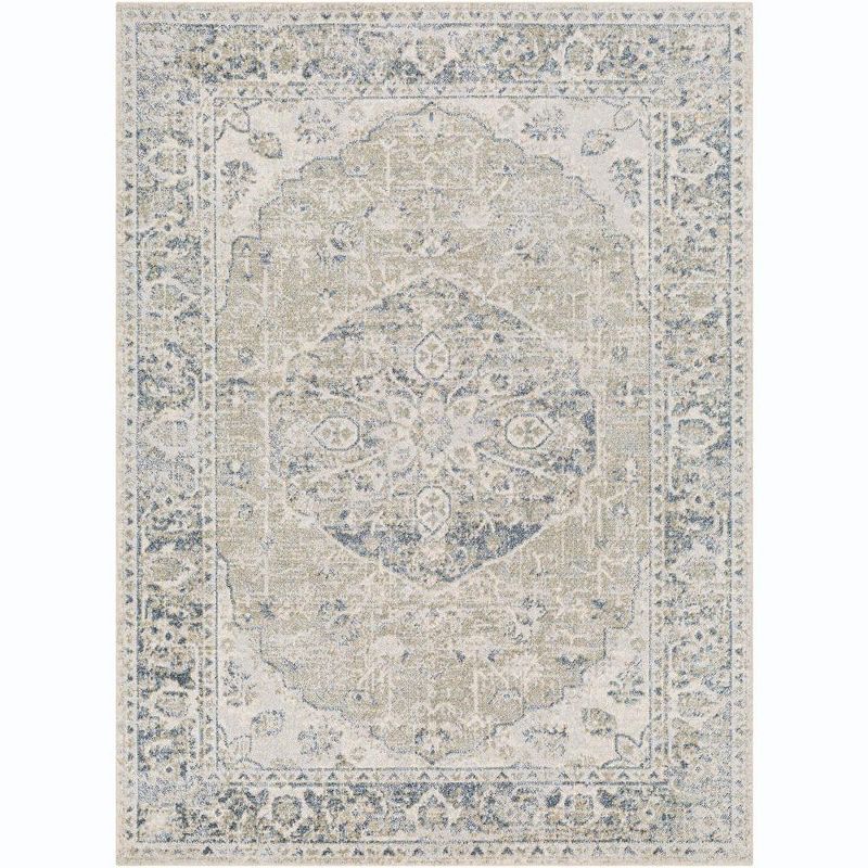 Edmonson Light Sage Washable Synthetic Fur Area Rug 2'3" x 3'9"