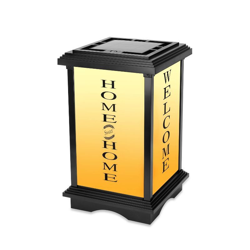 Techko Solar LED Welcome Lantern with Amber and White Light