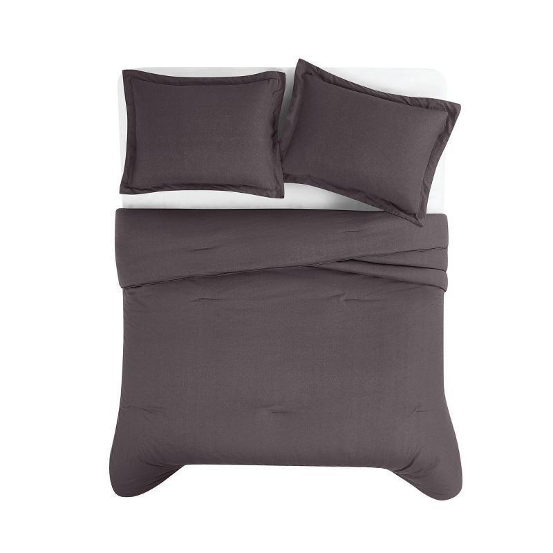 King Charcoal Organic Linen Down Alternative Comforter Set