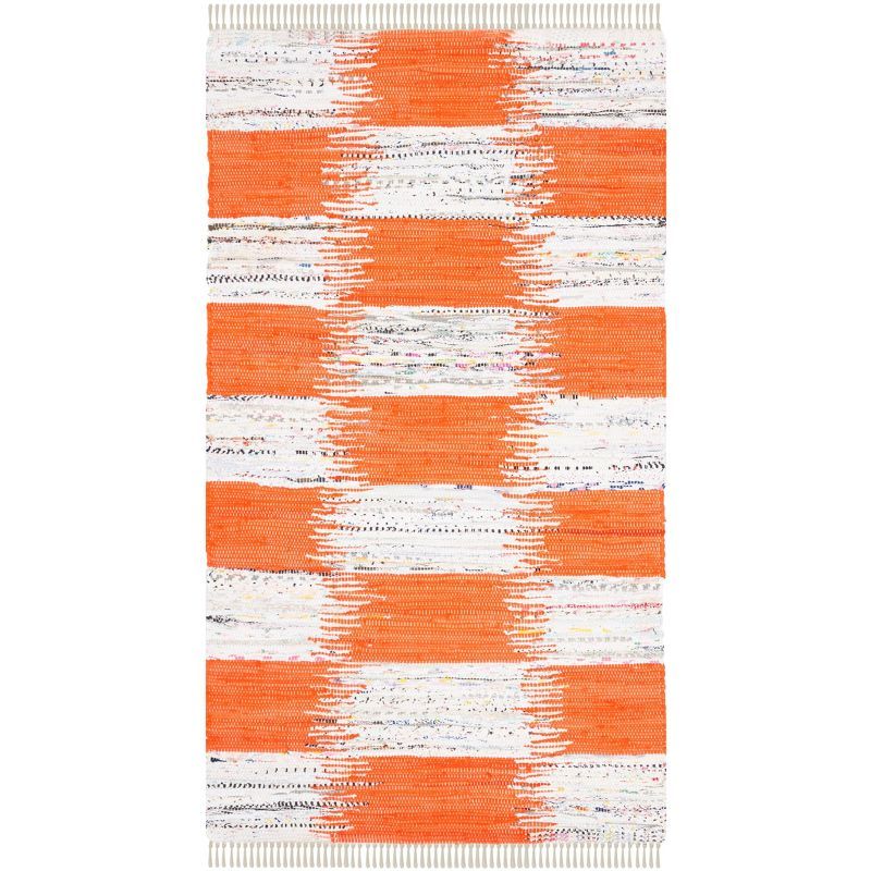 Coastal Charm Multicolor Handwoven Cotton-Wool Blend Area Rug