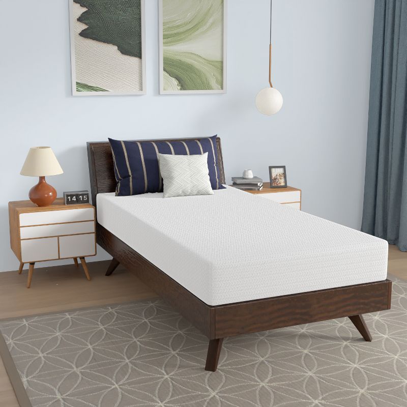 Twin White Gel Memory Foam Adjustable Bed Mattress