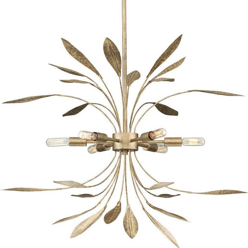 Mariposa Antique Gold 6-Light Contemporary Pendant