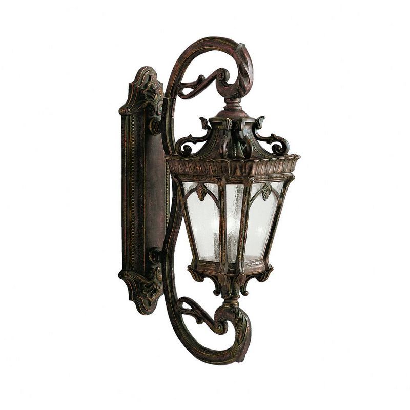 Tournai Bronze and Black 4-Light Lantern Sconce