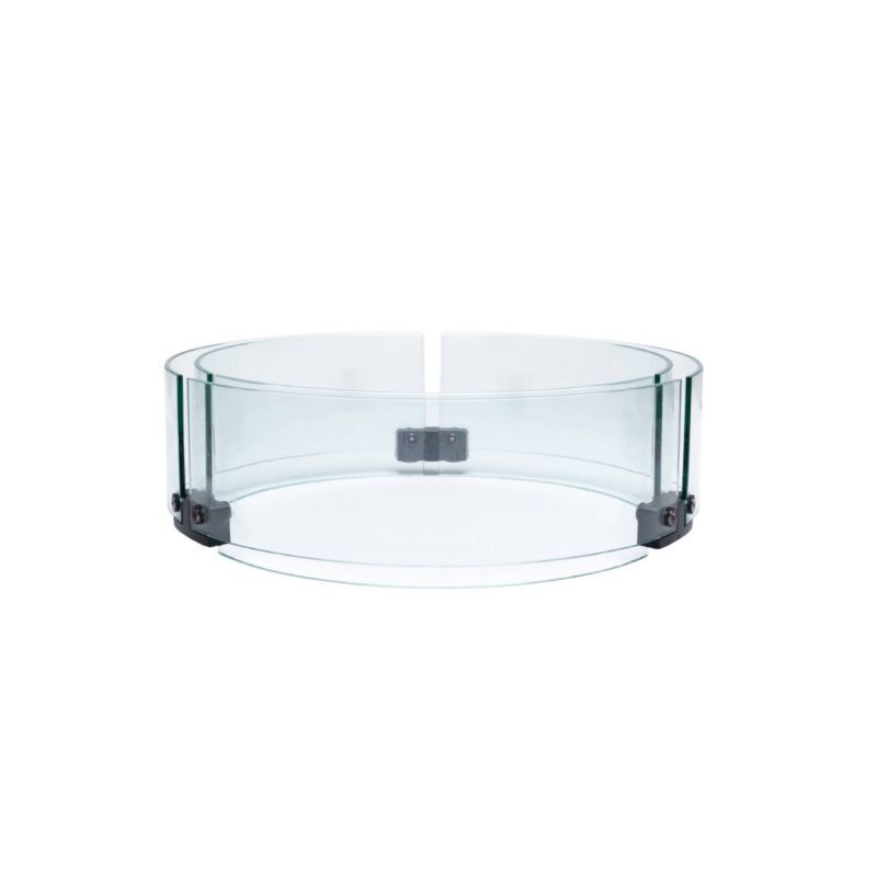 Clear Tempered Glass Wind Guard for Propane Fire Pit