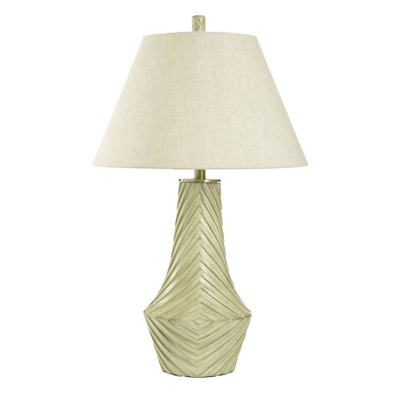 Morgana Modern Gray Table Lamp with Linen Shade